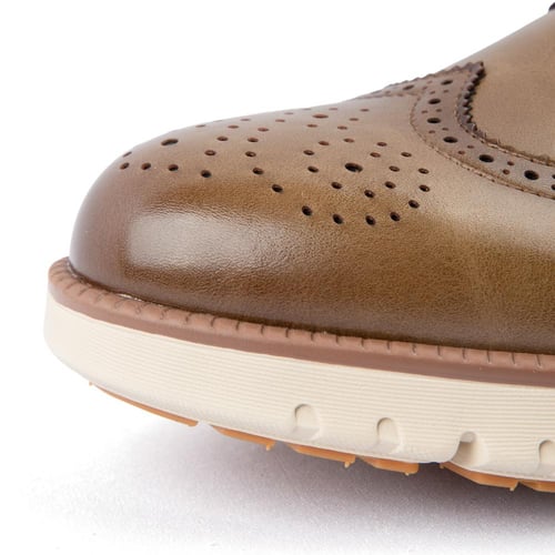 جزمه ماركو رسمي طبي جلد طبيعي بيج غامق ايطالي