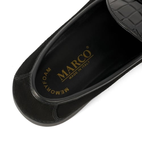 جزمة رسمية إيطالية رجالي - اسود