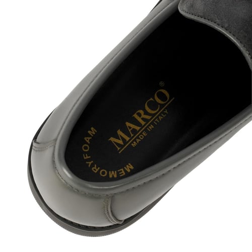 جزمه ماركو رسمي إيطالي رجالي - رمادي