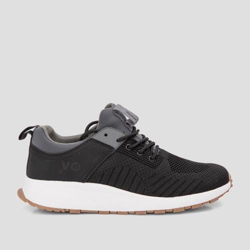 حذاء طبي كاجوال أسود ورمادي من فيكتور كلارك