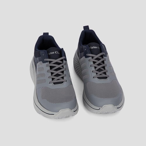 حذاء رياضة عصري من فيكتور كلارك بألوان رمادي وكحلي