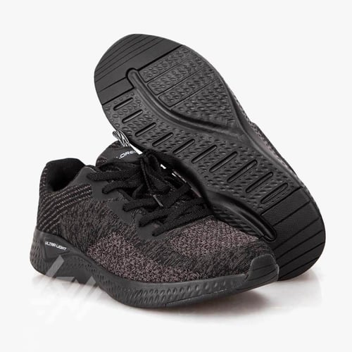 حذاء رياضة كاجوال قماش أسود من loremen