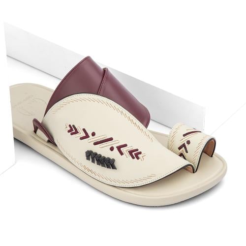 حذاء شرقي وطني طبي خمري وسكري مطرز