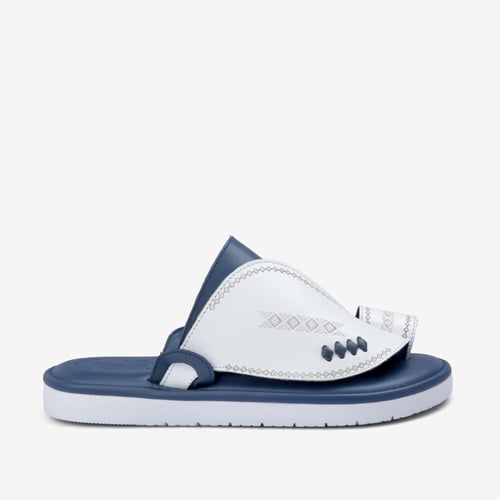 حذاء شرقي إيطالي طبي أزرق وأبيض