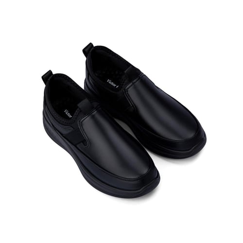 حذاء كاجوال جلد طبي من فيكتور كلارك - فخامة الاسود