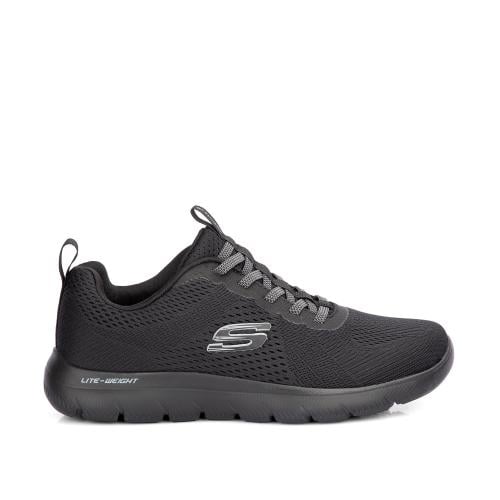 Skechers اسود بنعل طبي مريح لايت وايت