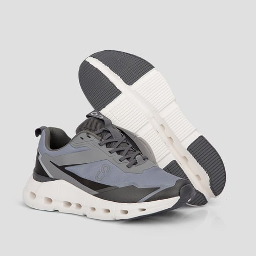 حذاء كاجوال رياضي - رمادي بخطوط عصرية