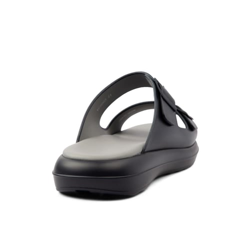 شبشب خليجي جلد طبيعي كحلي ماركة فيكتور كلارك