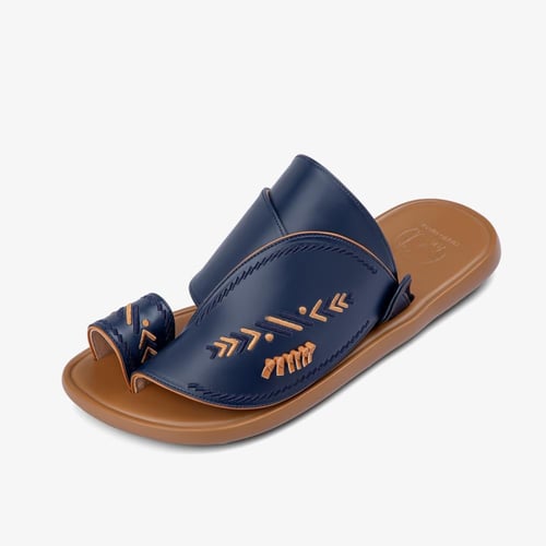 حذاء شرقي طبي وطني ضد الماء - كحلي وجملي