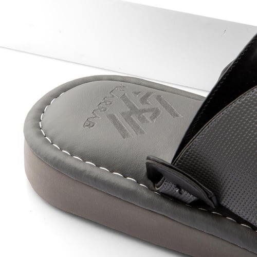 نعال سعودي طبي من الجلد الرصاصي والأسود المذهل