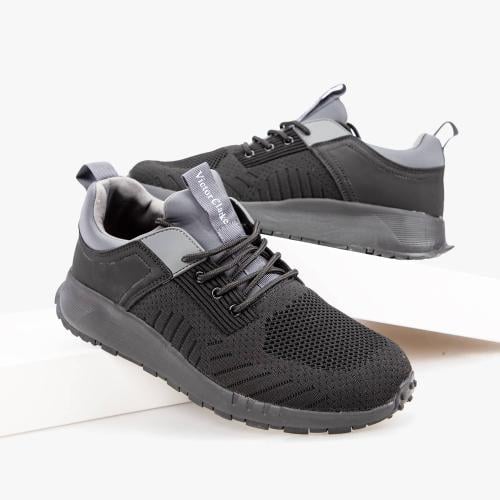 حذاء كاجوال رياضي طبي من فيكتور كلارك - أسود ورماد...