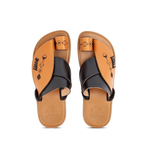 حذاء شرقي طبي جلد طبيعي جملي مطرز