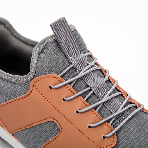 حذاء رياضي مريح للجري والنادي رمادي وعسلي