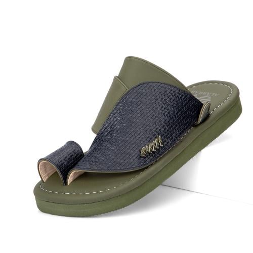 نعال خليجي وطني كحلي وزيتي