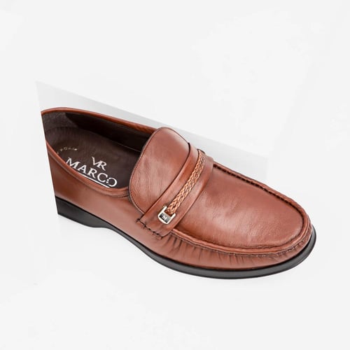 حذاء رسمي اسباني من براند (ماركو) بلون القهوة البن...