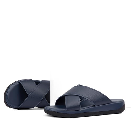 نعال خليجي طبي من الجلد الكحلي الطبيعي