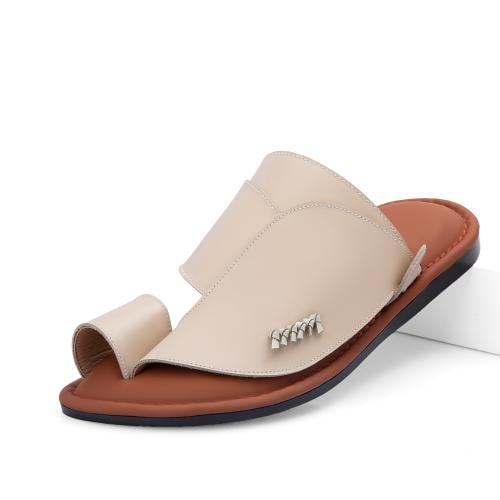 نعال شرقي طبي جلد طبيعي سكري مطرز