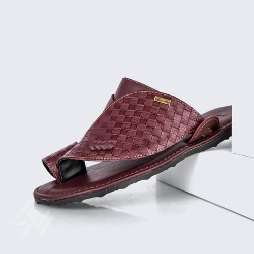 حذاء شرقي طبي جلد خمري فيكتور كلارك