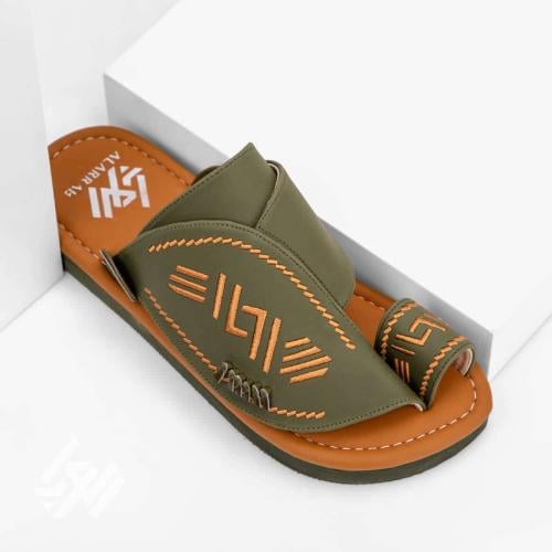 حذاء شرقي وطني بخامات إيطاليه زيتى