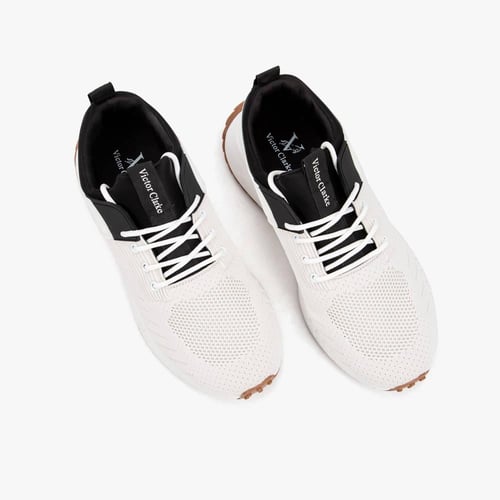 حذاء كاجوال طبي قماش ابيض من فيكتور كلارك