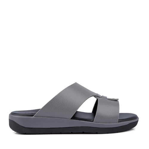 نعال طبي شرقي من الجلد الرمادي الطبيعي