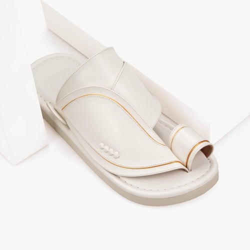 حذاء شرقي جلد طبيعي سكري فاخر