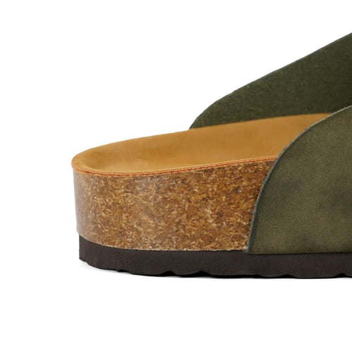 نعال رجالي اسباني جلد طبيعي زيتي