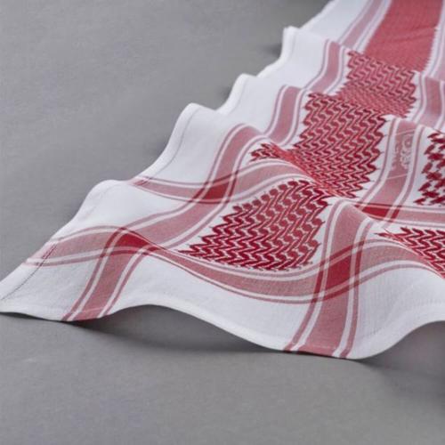 شماغ بيسك لون احمر غامق