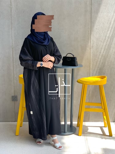 عباية بقماش فارسي + للين مقلم #180