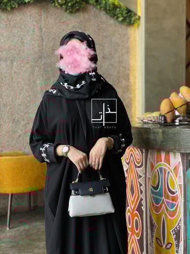 عباية بتطريز على الأكمام #191