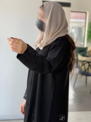 عباية مزينة بقلتر #247