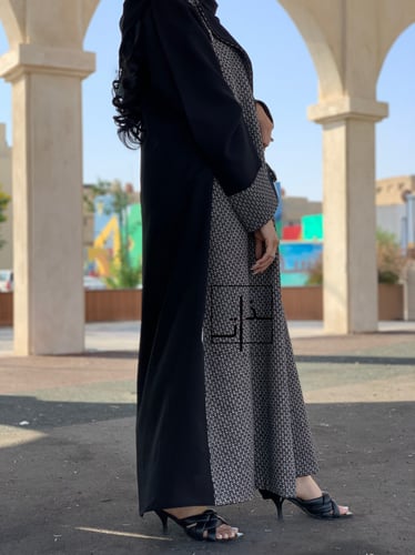 عباية نصف كريب و نصف تويد #205