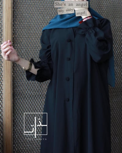عباية سادة بقماش كريب #138