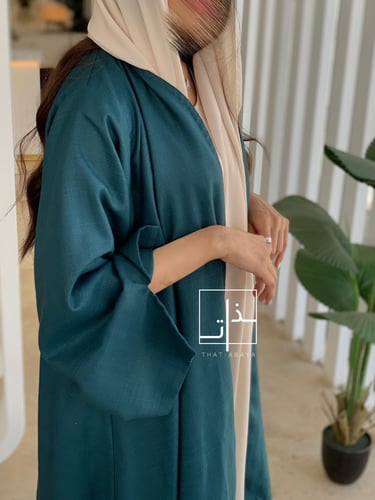 عباية عملية بقماش للين بقصة كلوش #254