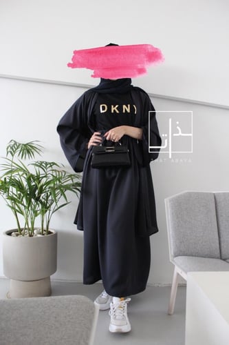 عبايه بقطعتين تنورة + جاكيت #152