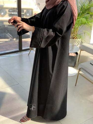 عباية ناعمة بشك بالاكمام #246