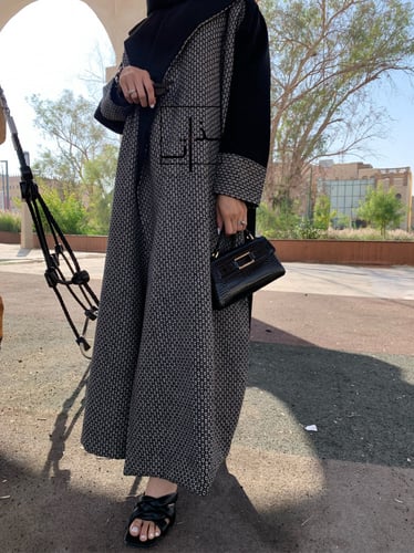 عباية نصف كريب و نصف تويد #205