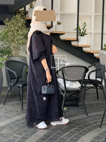 عبايه كريب مموج خفيف #184