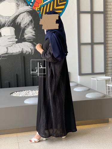 عباية بقماش فارسي + للين مقلم #180