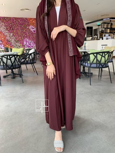 عباية بكسرات من الخلف #233