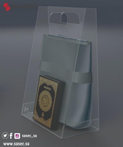شنطة من الاكريليك الشفاف بنظام التجميع