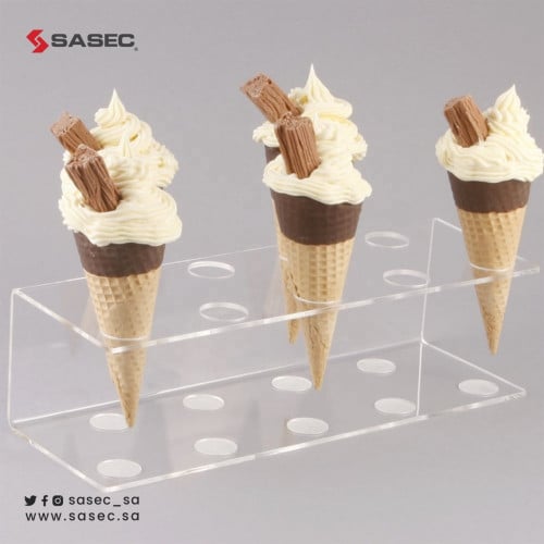 حامل للايسكريم من الاكريليك