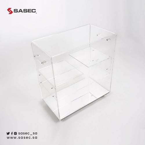 عربة ضيافة ( ترولي ) من الاكريليك الفاخر 10mm