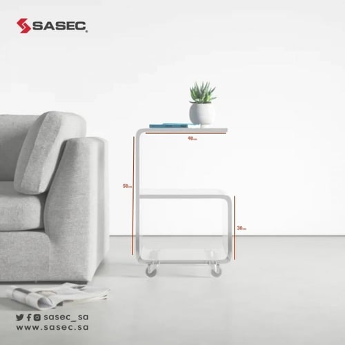 طاولة متحركة من الاكريليك