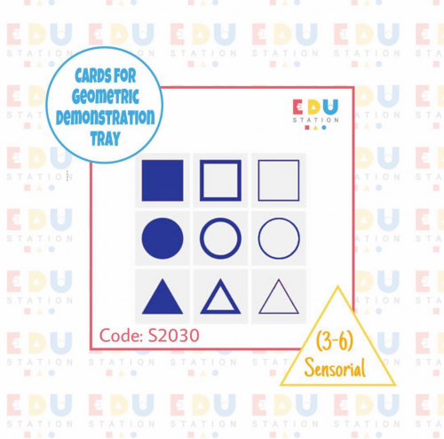 Cards For Geometric Demonstration Tray-in card -بط...