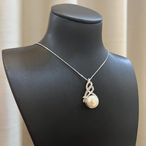 طقم فضة ولولو زراعي وزركون رائع