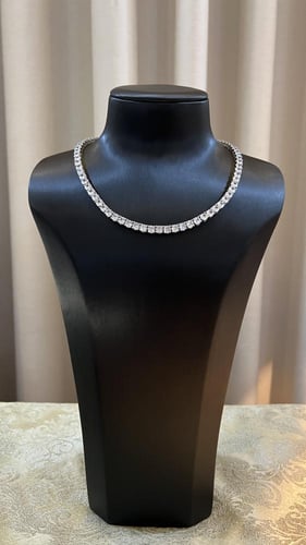 عقد زركون تصميم الماس تنس فاخر