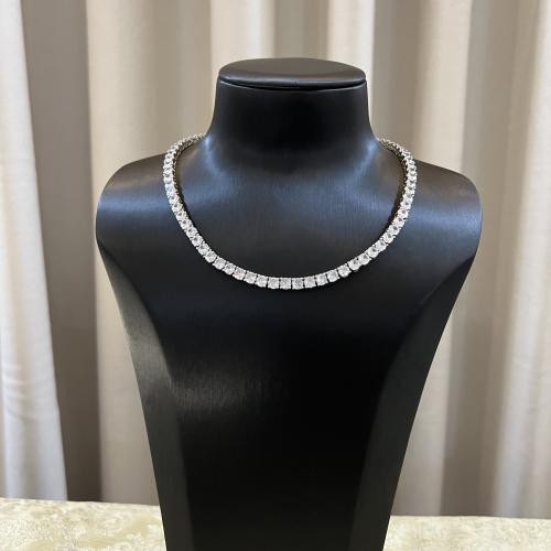 عقد زركون تصميم الماس تنس فاخر