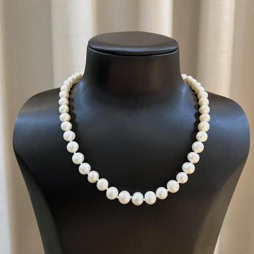 طقم لؤلؤ زراعي وفضة فخم