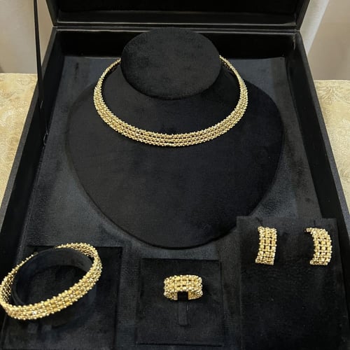 طقم اكسسوار دوريكا ذهبي مطلي ذهب